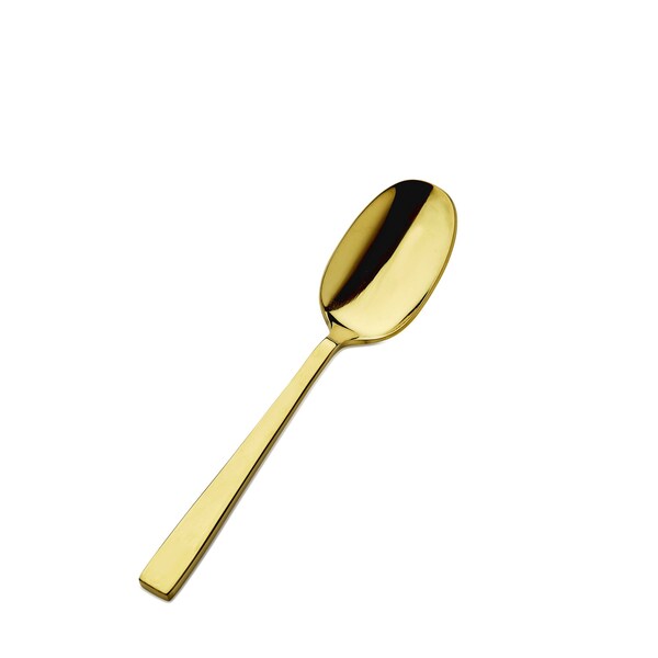 Bon Chef Roman, Soup/Dessert Spoon, Mirror Finish, 18/10, 6.25"- Gold , set of 12 S3703G - main